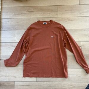 Kith Lax Long Sleeve tee color Rust size XL